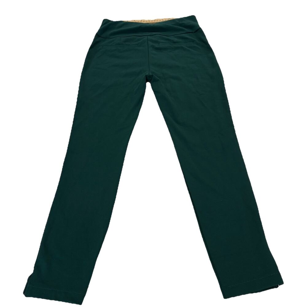 Dear Scarlett Classy Stretch Women Dress Pants Green Pull On Straight Leg NWT - Picture 7 of 8